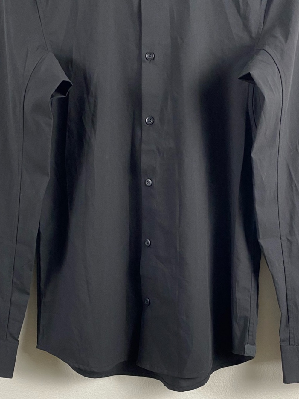 Lululemon Down To The Wire Long Sleeve Button Front Shirt | Slim Fit | Black - Picture 4 of 15